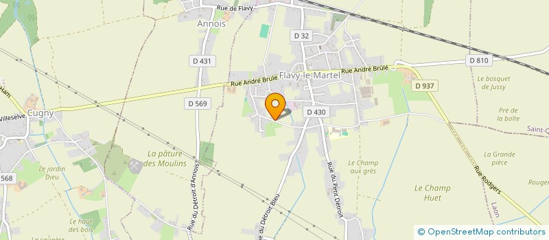 localisation de l'entreprise SCI DE L'EPINETTE à FLAVY-LE-MARTEL