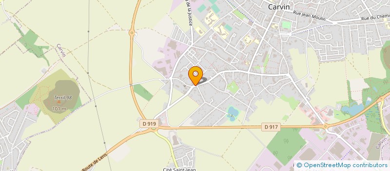 localisation de l'entreprise SCI DE L'EPINOY  CARVIN