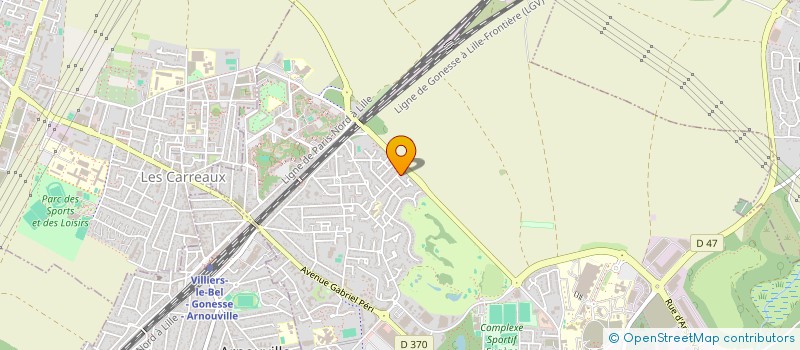 localisation de l'entreprise SCI DE L EPTE  GONESSE