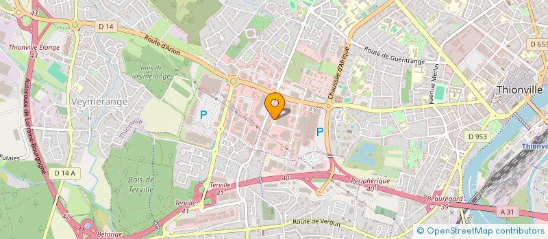 localisation de l'entreprise SCI DE L'EQUERRE à THIONVILLE
