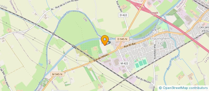 localisation de l'entreprise SCI DE L'EQUIDE  ERQUINGHEM-LYS