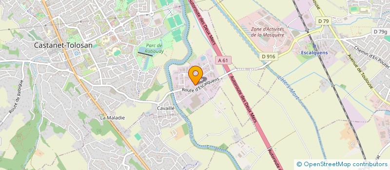 localisation de l'entreprise SCI DE L EQUIPEMENT à CASTANET-TOLOSAN