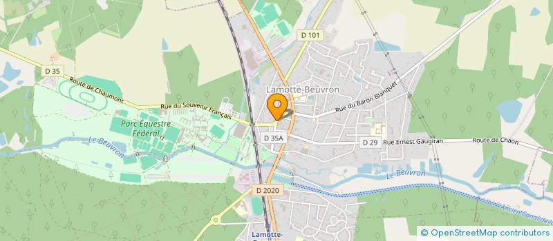 localisation de l'entreprise SCI DE L'EQUITE SAINT-JOSEPH  LAMOTTE-BEUVRON