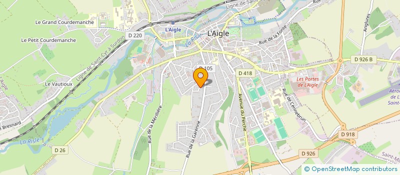 localisation de l'entreprise SCI DE L ERABLE à L'AIGLE