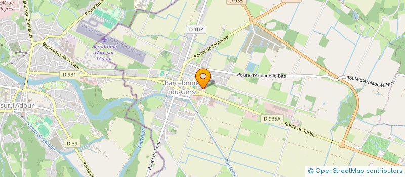 localisation de l'entreprise SCI DE L'ERABLE  BARCELONNE-DU-GERS