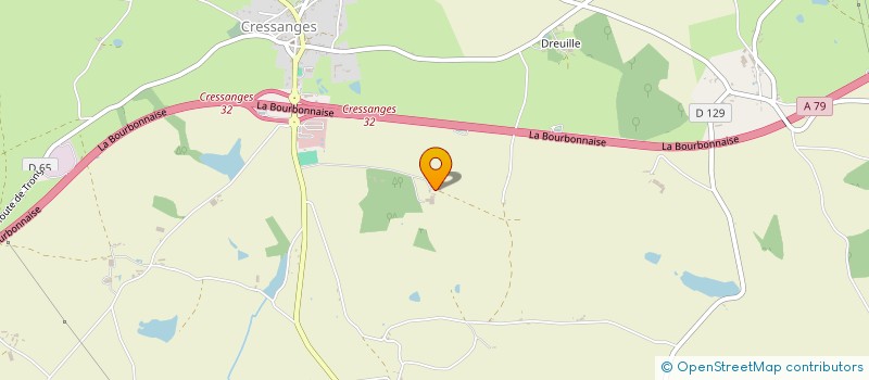 localisation de l'entreprise SCI DE L ERAIN  CRESSANGES