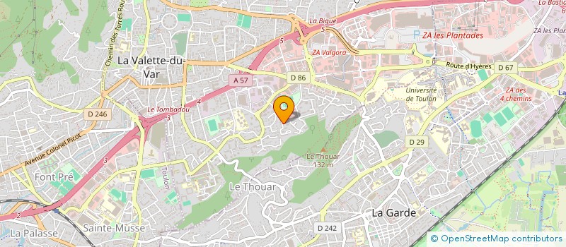 localisation de l'entreprise SCI DE L ERDRE à LA VALETTE-DU-VAR