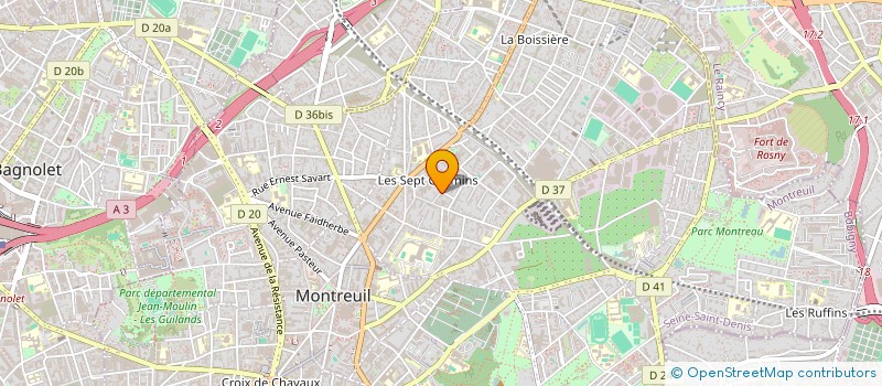 localisation de l'entreprise SCI DE L'ERMITAGE à MONTREUIL