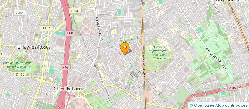 localisation de l'entreprise SCI DE L'ERMITAGE à CHEVILLY-LARUE