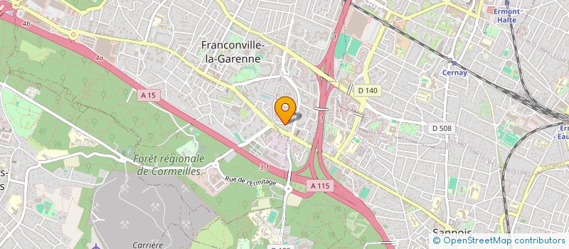 localisation de l'entreprise SCI DE L'ERMITAGE  SANNOIS