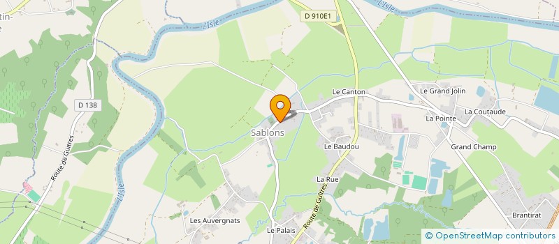 localisation de l'entreprise SCI DE L'ESCALE  SAVIGNAC DE L'ISLE