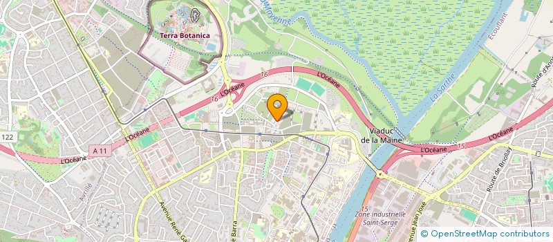 localisation de l'entreprise SCI DE L'ESCAM à ANGERS