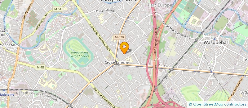 localisation de l'entreprise SCI DE L'ESCARGOT à MARCQ-EN-BARŒUL