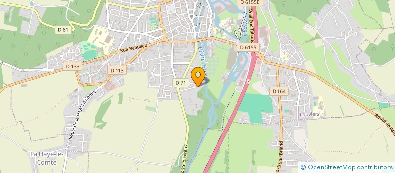 localisation de l'entreprise SCI DE L'ESCARPOLETTE à LOUVIERS
