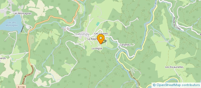 localisation de l'entreprise SCI DE L'ESCARRASSOU  MAZAMET