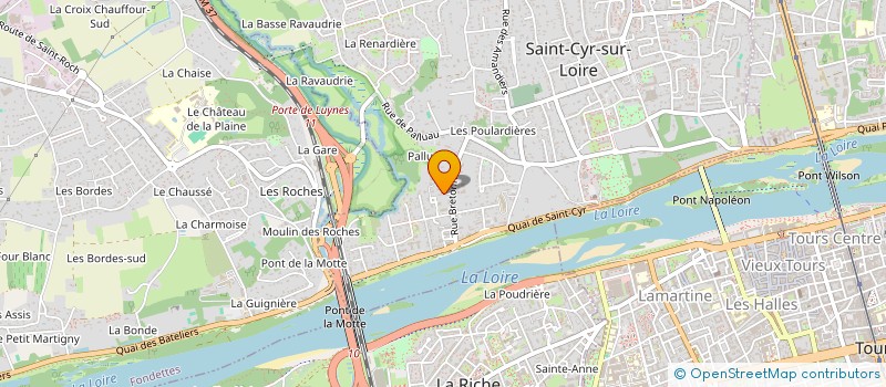 localisation de l'entreprise SCI DE L'ESCOTAIS à SAINT-CYR-SUR-LOIRE