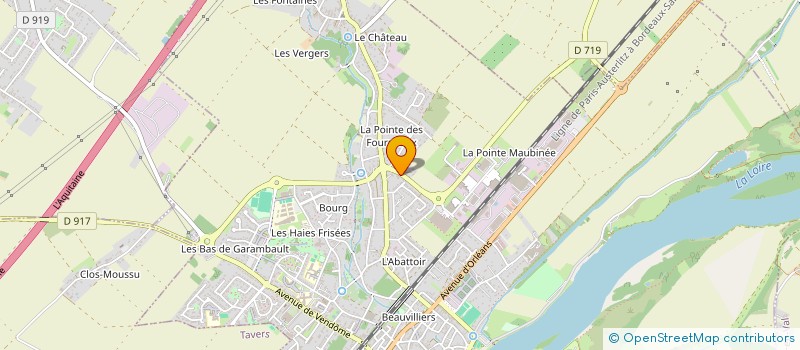 localisation de l'entreprise SCI DE L ESCOURETTE  BEAUGENCY