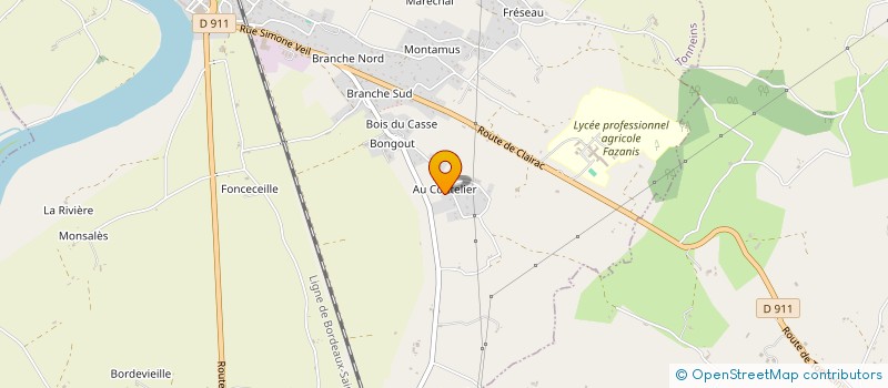 localisation de l'entreprise SCI DE L'ESCOUTET  TONNEINS