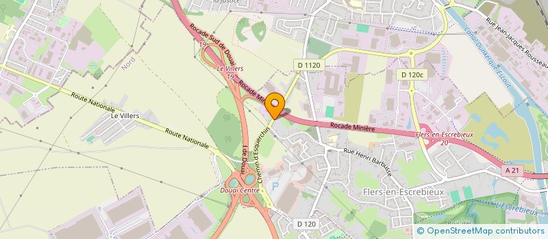 localisation de l'entreprise SCI DE L'ESCREBIEUX  FLERS-EN-ESCREBIEUX