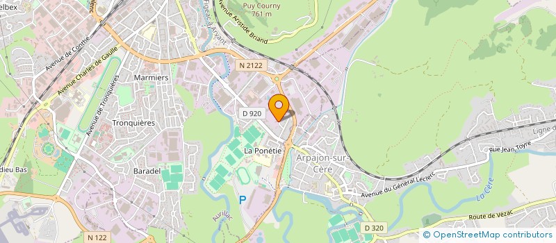 localisation de l'entreprise SCI DE L ESCUDILLIER à AURILLAC