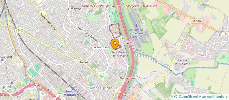 localisation de l'entreprise SCI DE L'ESPACE à TOULOUSE