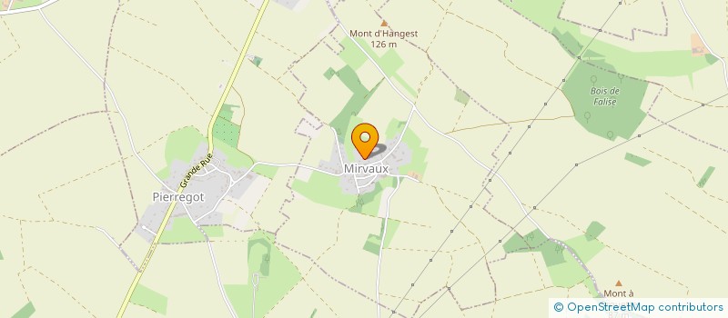 localisation de l'entreprise SCI DE L ESPACE  MIRVAUX