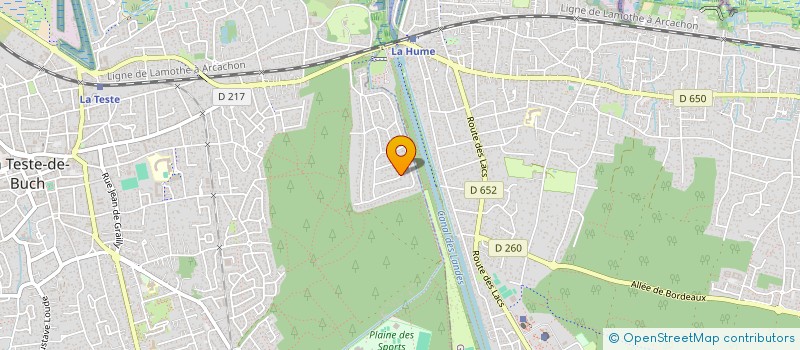 localisation de l'entreprise SCI DE L ESPADON à LA TESTE-DE-BUCH