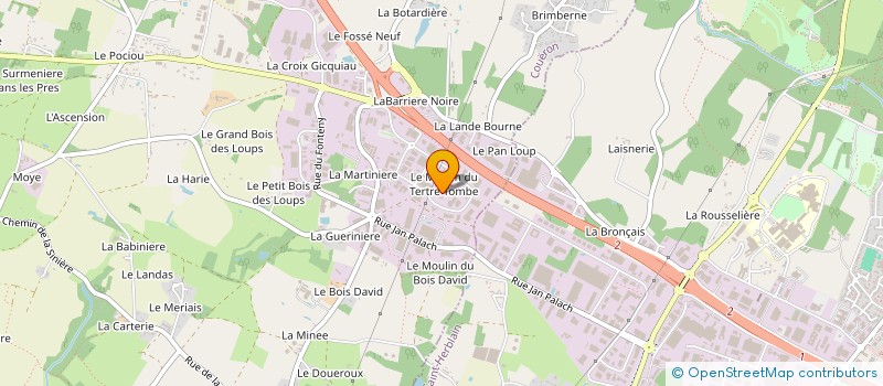 localisation de l'entreprise SCI DE L'ESPADON  COUERON