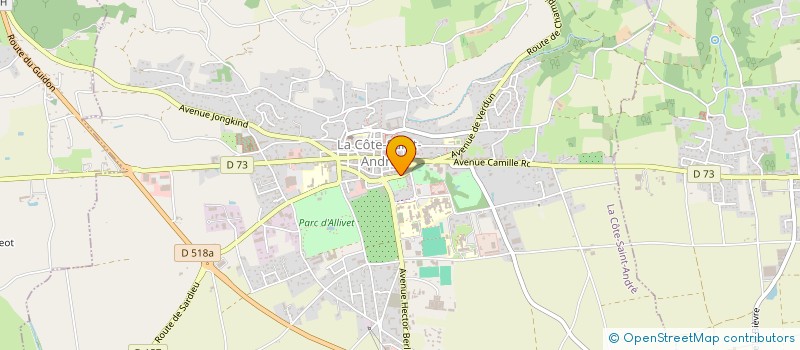 localisation de l'entreprise SCI DE L'ESPANADE  LA COTE-SAINT-ANDRE