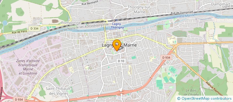 localisation de l'entreprise SCI DE L'ESPERANCE  LAGNY-SUR-MARNE