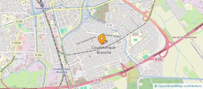 localisation de l'entreprise SCI DE L'ESPERANCE  COUDEKERQUE-BRANCHE