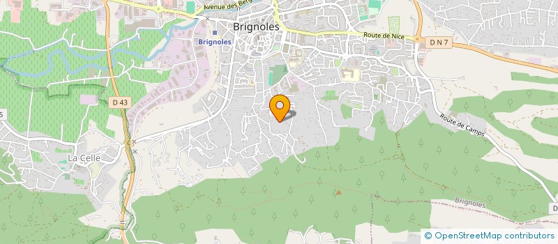 localisation de l'entreprise SCI DE L'ESPERANCE à BRIGNOLES