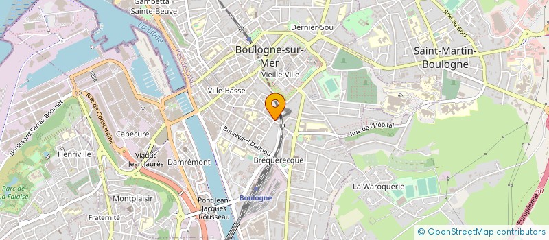 localisation de l'entreprise SCI DE L ESPLANADE à BOULOGNE-SUR-MER