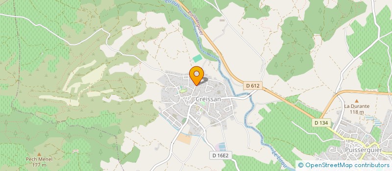 localisation de l'entreprise SCI DE L ESPLANADE  CREISSAN