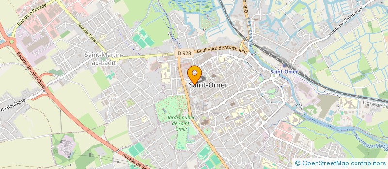 localisation de l'entreprise SCI DE L'ESPLANADE  SAINT-OMER