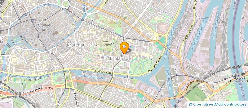 localisation de l'entreprise SCI DE L'ESPLANADE  STRASBOURG