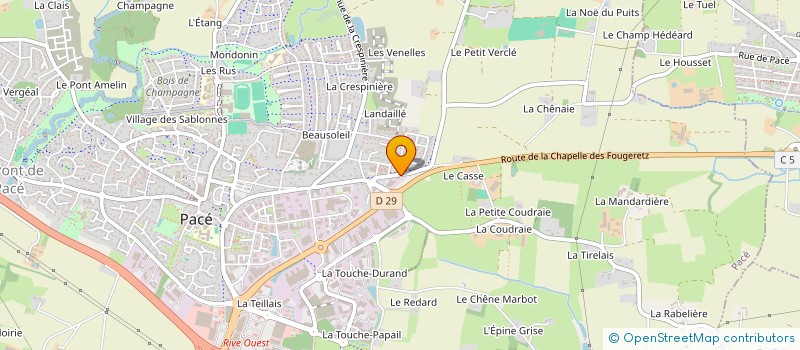 localisation de l'entreprise SCI DE L'ESPLANADE à PACE