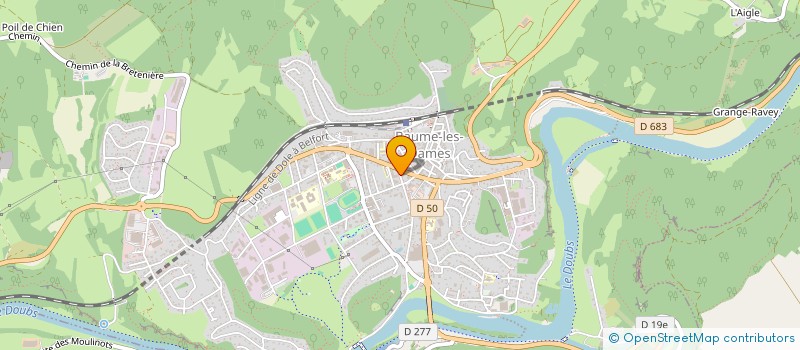 localisation de l'entreprise SCI DE L'ESPLANADE  BAUME-LES-DAMES