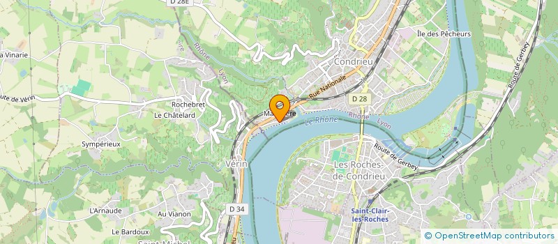 localisation de l'entreprise SCI DE L ESPOIR  CONDRIEU