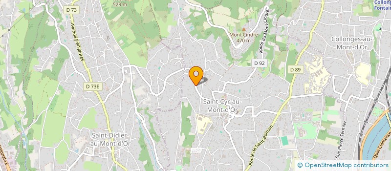 localisation de l'entreprise SCI DE L'ESPOIR  SAINT-CYR-AU-MONT-D'OR