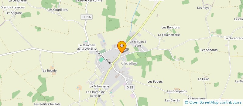 localisation de l'entreprise SCI DE L'ESPOIR à CHUELLES