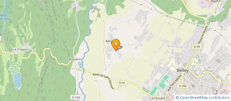 localisation de l'entreprise SCI DE L'ESPOIR  BELLEY