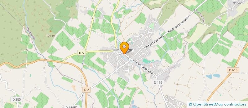 localisation de l'entreprise SCI DE L ESPRIOU  MONTBAZIN