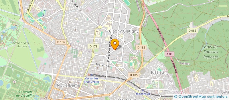 localisation de l'entreprise SCI DE L'ESSEY à VERSAILLES