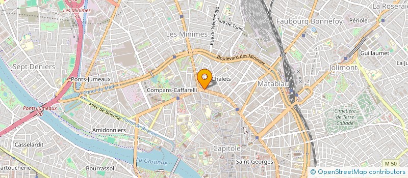 localisation de l'entreprise SCI DE L'EST  TOULOUSE