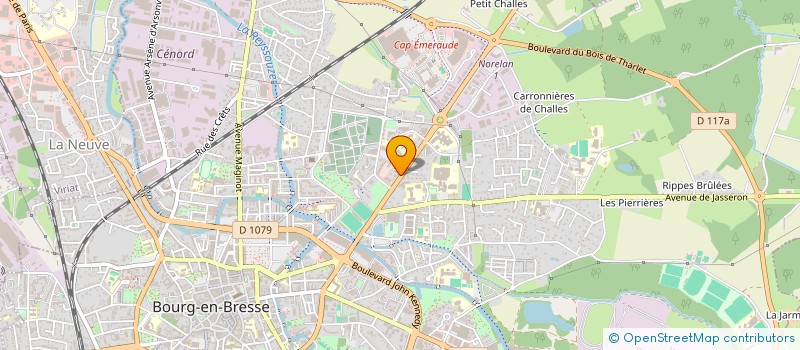 localisation de l'entreprise SCI DE L'EST à BOURG-EN-BRESSE