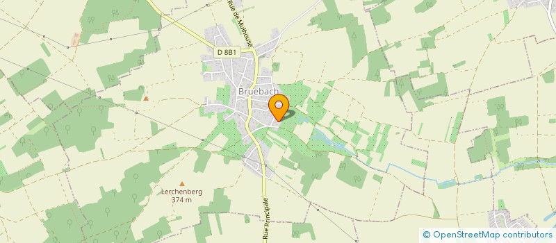localisation de l'entreprise SCI DE L'EST à BRUEBACH