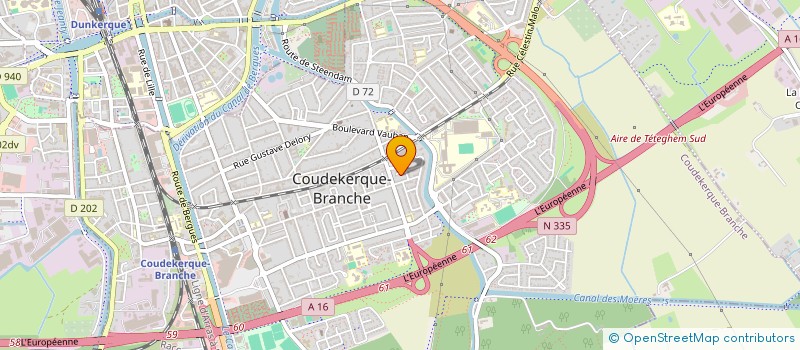 localisation de l'entreprise SCI DE L'EST  COUDEKERQUE-BRANCHE