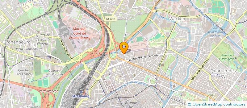 localisation de l'entreprise SCI DE L'EST  STRASBOURG