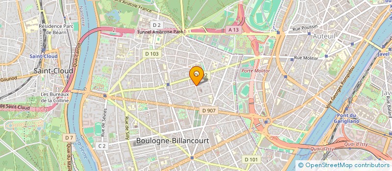 localisation de l'entreprise SCI DE L'EST à BOULOGNE-BILLANCOURT